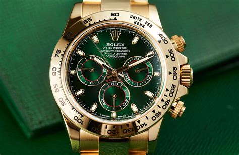 rolex daytona green silver|gold rolex with green dial.